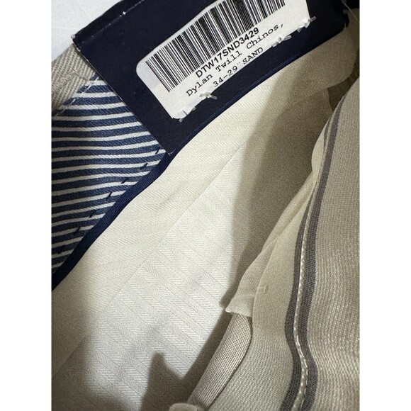 FOR THE FIT Men’s Khaki Chinos - Sand -‎ Size 34x29  Style/Scale: Dylan/Short - Picture 9 of 9